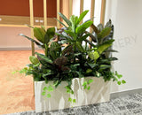 Office Artificial Mixed Plants in Planter Box 120cm Tall ( Ref: State Health) | ARTISTIC GREENERY