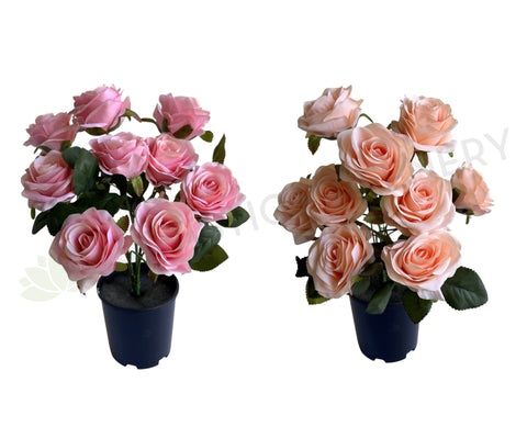 SP0110 Silk Blush / Pink Colour Rose Bunch 43cm Rose Posie | ARTISTIC GREENERY