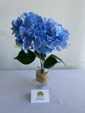 SP0340BLUE Artificial Blue Hydrangea Bunch 44cm | ARTISTIC GREENERY