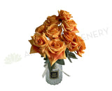 SP0375-S91 Silk Rustic Rose Rose Bunch 45cm | ARTISTIC GREENERY
