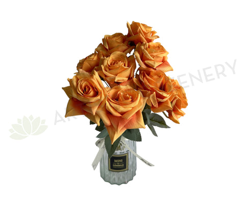 SP0375-S91 Silk Rustic Rose Rose Bunch 45cm | ARTISTIC GREENERY