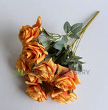 SP0375-S91 Silk Rustic Rose Rose Bunch 45cm | ARTISTIC GREENERY