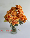 SP0375-S91 Silk Rustic Rose Rose Bunch 45cm | ARTISTIC GREENERY