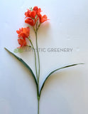 SP0452 Artificial Freesia Bunch 58cm Real Touch Orange | ARTISTIC GREENERY 