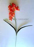 SP0452 Artificial Freesia Bunch 58cm Real Touch Orange | ARTISTIC GREENERY 