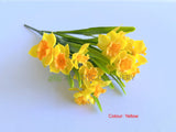 Yellow - SP0476 Artificial Daffodil Bunch 36cm (Latex) 2 Styles | ARTISTIC GREENERY
