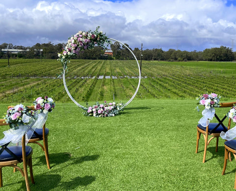 Wedding Package - Purple & White - Sally & Brendan (Oct 24) at Riverbank Estate