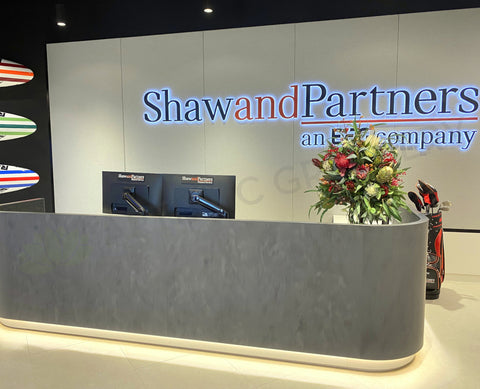 Shaw and Partners Perth - Reception Flower Arrangement & Greenery for Built-in Shelves| ARTISTIC GREENERY