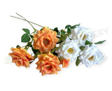 TEMP-S92 Artificial Gardenia Spray 81cm White / Orange | ARTISTIC GREENERY