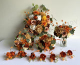 Natural Style Bouquet (Upright) - Burnt Orange / Brown - Tracy S | ARTISTIC GREENERY WA Wedding Flowers Supplier