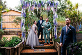 For Hire - Wisteria Arch "Bridgerton Style" for Home Wedding (Code: HI0042) Meg & Josh | ARTISTIC GREENERY