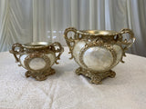 Decorative Fiberglass Vases - Pearl & Gold (2 Styles)