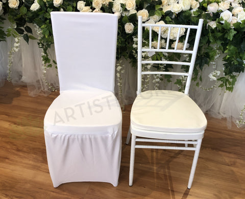 ACC0086 -  Lycra / Spandex White Chair Cover