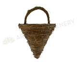 ACC0095 Wall Mounted Ratten Wicker Basket 24cm x 34cm | ARTISTIC GREENERY