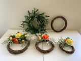 ACC0097 wicker floral wreath | ARTISTIC GREENERY