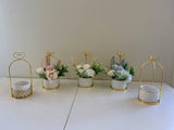 ACC0100 Small Decorative Bird Cage Style Planters (With or Without Flowers) 23cm | ARTISTIC GREENERY