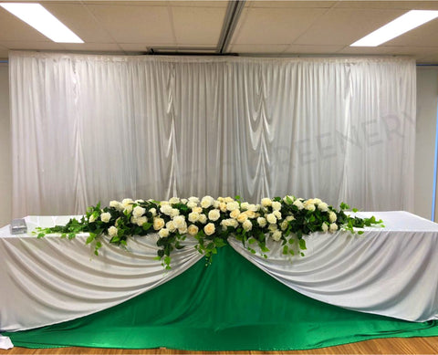 For Hire - White Backdrop & Bridal Centrepiece