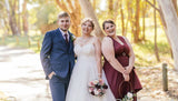 Round Bouquet / Metal Rings Bouquet - Burgundy / Dusty Pink / Cream - Brock A | ARTISTIC GREENERY