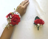 CB0009 corsage and buttonhole set