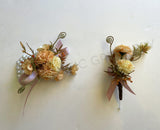 Silk Corsage & Buttonhole - Rustic Blush - CB0041 - $53/set | ARTISTIC GREENERY