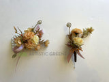 Silk Corsage & Buttonhole - Rustic Blush - CB0041 - $53/set | ARTISTIC GREENERY