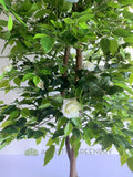 CT003 Custom-made Real Touch Branch Rose Tree 160cm White | ARTISTIC GREENERY