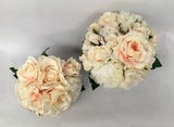 Round Bouquet - Champagne & White - Carolyn H