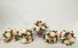 Round Bouquet - Pink & White - Cecilia