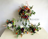 Teardrop / Cascade Bouquet - Mixed Flowers & Greenery - Charlotte A