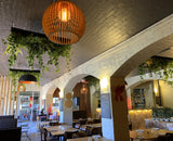 Chelsea Pizza (Nedlands) - Custom Designed Hanging Greenery Panels for Restaurant | ARTISTIC GREENERY