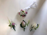 Round Bouquet -Mauve & White - Rosie W