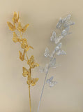 DS0046 Butterfly Glitter Stick 93cm Gold / Silver