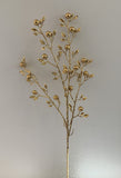 Glitter Gold Style B - DS0049 Gold Glitter Berries with Leaves 100cm | ARTISTIC GREENERY