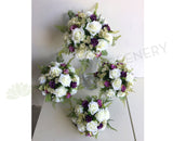 Round Bouquet - Purple & White - Dawt