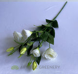 F0087L Artificial Lisianthus Spray 76cm White | ARTISTIC GREENERY