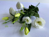 F0087L Artificial Lisianthus Spray 76cm White | ARTISTIC GREENERY