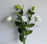 F0087L Artificial Lisianthus Spray 76cm White | ARTISTIC GREENERY