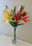 F0091 Silk Oriental Lily 65cm 5 Colours | ARTISTIC GREENERY