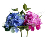 F0140 Silk Hydrangea Single Stem  (Quality Silk) 60cm Light Purple / Pink | ARTISTIC GREENERY Hampton Flowers