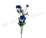 F0153 Silk Corn Flower Spray 71cm Blue | ARTISTIC GREENERY
