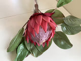 F0160 Artificial Giant King Protea Single Stem 80cmcm Dark Pink | ARTISTIC GREENERY