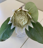 White - F0160SML King Protea Small