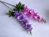 F0254-S85 Artificial Latex Delphinium / Stock Flower 80cm (Real Touch) Pink / Lilac | ARTISTIC GREENERY