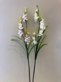 F0267 Freesia / Narcissus / Daffodil Spray 108cm Pink / White