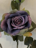 PURPLE - F0281 Rustic Style Rose 46cm