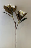 F0310 Artificial Frangipani / Plumeria Branch 84cm White with Yellow Centre | ARTISTIC GREENERY