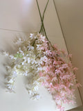 F0319 Silk Spring Flower Spray 116cm White / Light Pink | ARTISTIC GREENERY