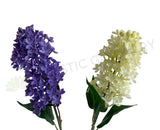 F0327 Faux Hyacinth Stem (Real Touch Quality) 54cm Purple / White | ARTISTIC GREENERY