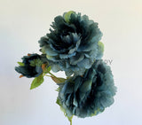 F0330 Silk Blue Peony Spray 69cm | ARTISTIC GREENERY