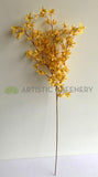 F0335 Silk Spring Flower Spray 121cm Mustard | ARTISTIC GREENERY